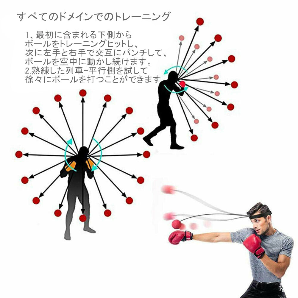 【送料無料】パンチングボール ボクシング ボール エクササイズ 動体視力 反射神経 瞬発力 自宅 簡単 ストレス発散 ストレス解消 ボクシング 総合格闘技 戦闘 キックボクシング タイボックス テコンドー レスウェイ ビルマ 子供 フィットネス