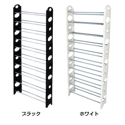 シューズラック スリム 収納 ラック 靴箱 10段 30足収納 下駄箱 整理 シューズボックス 省スペース 薄型 組み立て 分割可 玄関 zk248 ギフト #うちで過ごそう